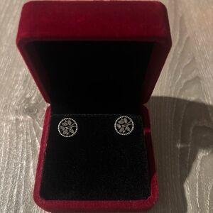 Silver Authentic Pandora earrings